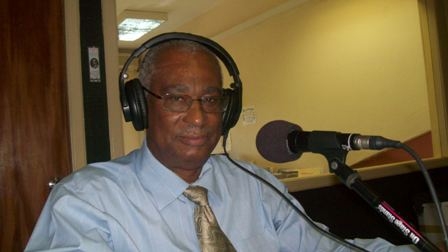 Premier of Nevis, Hon. Joseph Parry during radio program