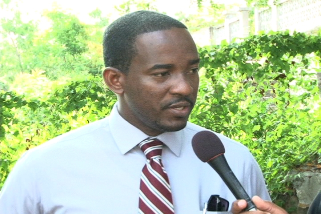 Tax Policy Analysis/Public Relations Officer and Economist at the Inland Revenue Department St. Kitts Mr. Gary Thomas during a recent visit to Nevis to lend support to the Inland Revenue Department on Nevis’ Property Tax awareness drive