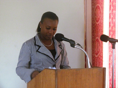 Youth Services Coordinator in the Ministry of Social Development’s Youth Affairs Division on Nevis Mrs. Diane Pemberton