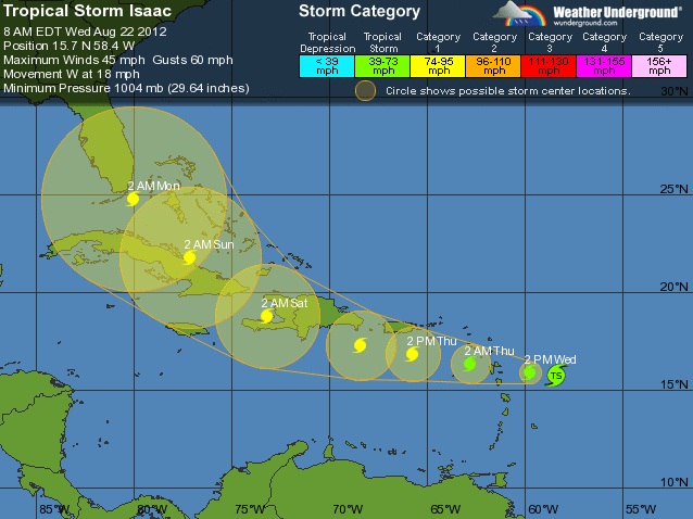 Tropical Strom Isaac