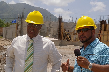 Premier of Nevis, Hon. Joseph Parry and local investor, Mr. Greg Hardtman