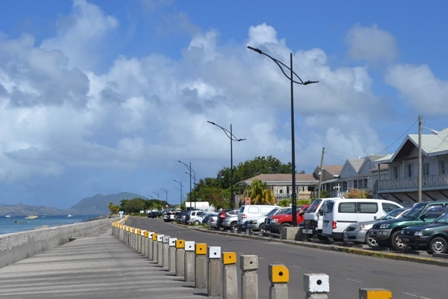 Ongoing beautification and refurbishment works at the Samuel Hunkins Drive along the Charlestown Waterfront