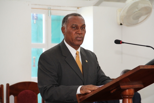 Premier of Nevis Hon. Vance Amory at a sitting of the Nevis Island Assembly, Hamilton House on Samuel Hunkins Drive (file photo)