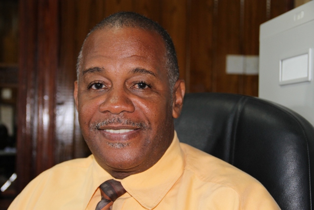 Permanent Secretary in the Ministry of Agriculture on Nevis Eric Evelyn at the Department of Information on May 01, 2014