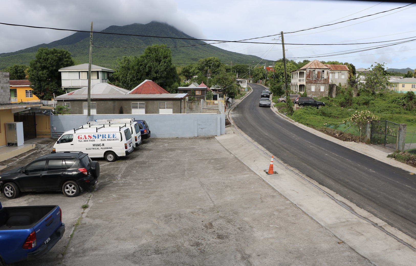 A stretch of completed roadway in the Craddock Road Rehabilitation Project on July 23, 2020