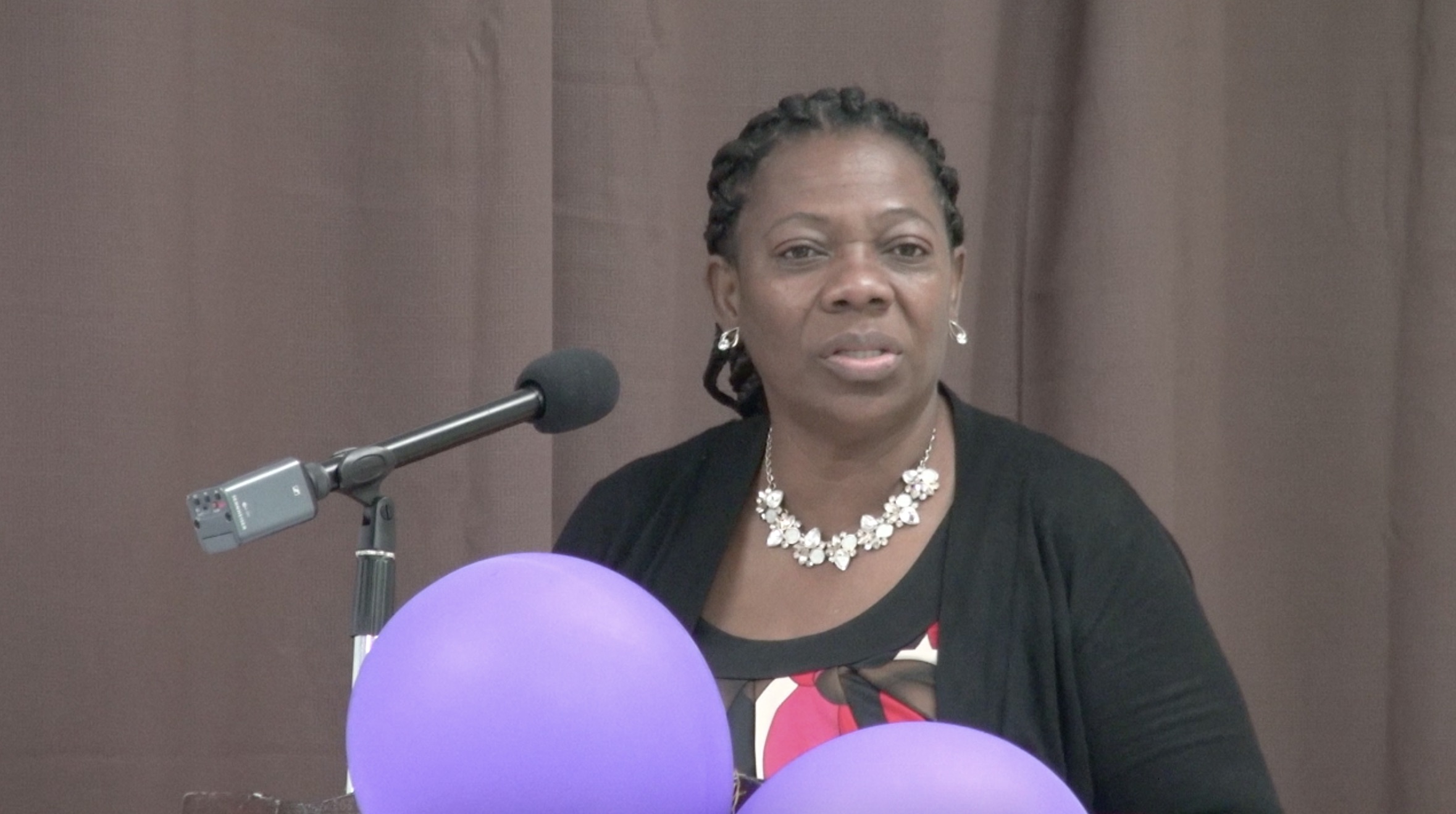 Ms. Lorraine Archibald, Coordinator of the Gender Affairs Department at the opening ceremony for the Non-Traditional Occupation for Women workshop hosted by the department and the Women in Construction group on March 23, 2021, at the department’s conference room